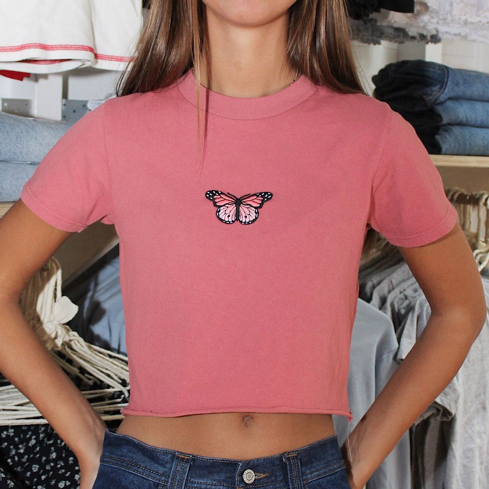 Brandy Melville Helen Butterfly Top
